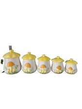 Vintage Mid Century Merry Mushrooms Canister Set, made by Arnels picture