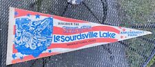 Lesourdsville Lake Amusement Park Flag Pennant Middletown Ohio Vintage RARE 60’s picture