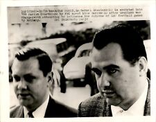 LG48 1966 Wire Photo SAMUEL GRAZIANO ESCORTED TO COURTHOUSE LSU FOOTBALL CHEAT picture