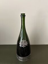 Vintage Segura Viudas Green Bottle w/ Pewter Base and Decor picture
