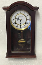 Vintage  Small Case Wall Clock Canterbury 31 Day Pendulum Mechanical Chimes picture