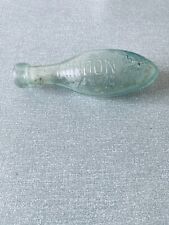ANTIQUE GREEN GLASS TORPEDO LEMONADE BOTTLE by H.D. RAWLINGS picture