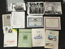 1960s CORTEZ HOTEL Archive Photos Stock Certificate Yearbook Las Vegas Casino $ picture