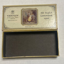 Vintage Yardley Old English Lavender 4 Bar Soap Box No Soap Included Empty 7 1/4 picture