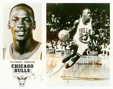 Michael Jordan ~ Signed Autographed 1980's Chicago Bulls Photo Auto ~ JSA LOA picture