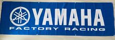 YAMAHA FACTORY RACING FLAG BANNER 3x10ft DRAPEAU MAN CAVE GARAGE snowmobile sled picture