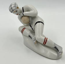 Porcelain Statue Goalkeeper Vintage Creative Marked 1982 Ussr Painted 439g  Nice picture