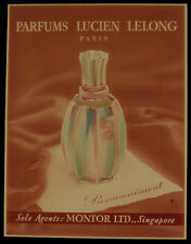 PARFUMS LUCIEN LELONG PASSIONNEMENT CINEMA ADVERT C1940 Magic Lantern Slide picture
