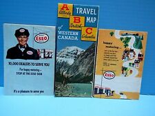 VTG. CANADIAN MAPS: ALBERTA & BRITISH COLUMBIA, MANITOBA & SASKATCHEWAN, TORONTO picture