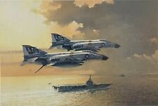 Flying the Jolly Roger by Robert Watts Artist Proof signed by F-4 Phantom Aces picture