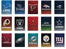 NEW NFL Officially Licensed Faded Glory Fleece Throw Blanket 60