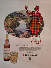 1952 Esquire Advertisements Gilbey's Spey Royal Scotch Whisky I A Harper picture