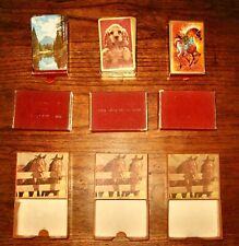 Olsen Nolte Saddle Shop ~ 3 Old Playing Card Decks + 3 Empty Horse Note Holders picture