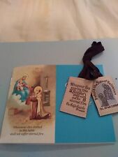 Brown Scapular 100% wool plus Garment of Grace Booklet picture
