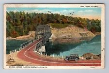 Clarion PA- Pennsylvania, Aerial Lake To Sea Highway, Antique, Vintage Postcard picture