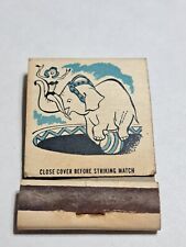 Vtg. Circus Day matchbook empty  picture