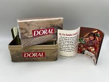 Vintage 1996 Doral Tobacco Advertising Tin with Sealed Matches & Original Coupon picture