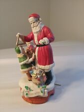 Rare Vtg Enesco 1992 Santa and the Children Musical Figurine 