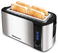 Elite Gourmet ECT-3100 New Stainless Steel 4 Slice Long Slot Toaster picture