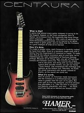 Hamer Centaura Series Sunburst electric guitar 1990 advertisement 8x11 ad print picture