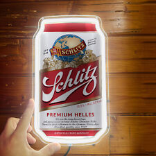 Schlitz Lager - Helles Beer Can Store Poster Bar Club Pub Decor LED Neon Sign G1 picture