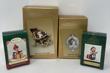 Hallmark Collector's Club Exclusive Lot 4 Christmas Ornaments with Original Box picture