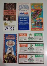 1980's & 1990's Florida Theme Park And Zoo Vintage Brochures & Coupons Lot Of 7 picture