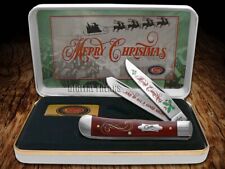 Case xx Trapper Knife Merry Christmas Red Bone Pocket CAT-MC/RSB picture