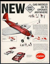 1966 Cox .049 engine QZ Trainer plane Corvette Sting Ray photo vintage print ad picture