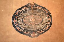 Antique Official Monogramed Ledger Princely State Of Hyderabad Nizam Bahi Khata