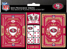 MasterPieces - San Francisco 49ers - NFL 2-Pack Playing Cards & Dice Set picture