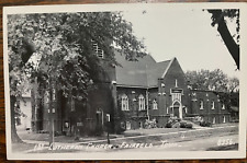Vintage Postcard 1930's 1st Lutheran Church Fairfield Iowa *REAL PHOTO* picture