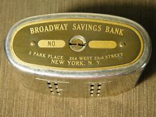 VINTAGE BROADWAY SAVINGS BANK NY METAL PROMO BANK  *NO KEY* picture