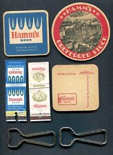 Hamm's Beer   7 Diff Items   Coasters, Openers & Matchbook Covers picture