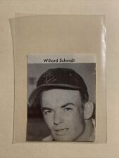 Willard Schmidt St. Louis Cardinals 1954 Baseball Vintage Pictorial Panel picture