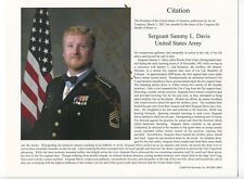 Sergeant Sammy L. Davis Signed Letter Autographed Military Medal of Honor MOH picture