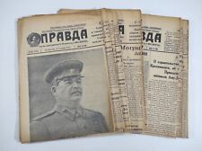 15 Soviet vintage newspapers Pravda 1950 picture
