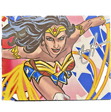 Wonder Woman original comic art on watercolor paper by Manny Machado picture