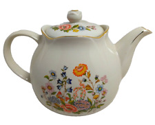 Vintage Robinson Design Group Porcelain Teapot Flower Garde Handpainted With Lid picture