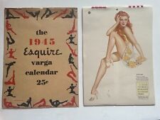 Full Year 12 Month 1945 Esquire Pinup Girl Calendar by Varga Original Envelope picture