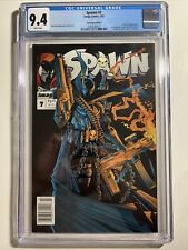 SPAWN #7 Newsstand Variant CGC 9.4 WHITE Image Randy Queen 1st Published Art picture
