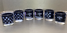 Jack Daniel's Old No 6 Whiskey NBA Team Logos Rock Bar Tumbler Glasses Set Of 6 picture