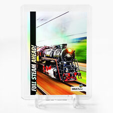 FULL STEAM AHEAD Holographic Card GleeBeeCo Holo Trains (Steam Locomotive) #FLRV picture