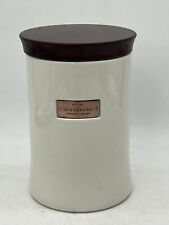 Starbucks 2010 Ceramic Canister Wood Lid 3 lbs. 8” Tall Great Condition picture