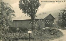 Coombs Covered Bridge Westport New Hampshire C-1920s Postcard Tilden 7397 picture