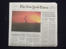 2023 OCTOBER 28 NEW YORK TIMES-GROUND ACTIVITY INCREASES IN GAZA AIRSTIRKES RISE picture