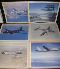 Lockheed~Set of SIX vtg 950s Military Aircraft prints 14