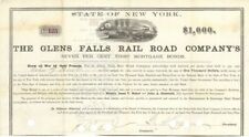 Glens Falls Rail Road Co.'s - $1,000 Bond - Railroad Bonds picture