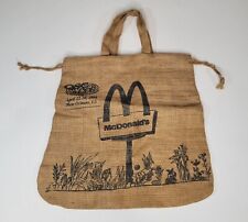 1996 McDonald's Worldwide Convention QSC Burlap SWAG Bag April 22-26 1996 NOLA picture