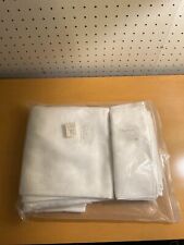Vintage White Table cloth and 8 napkin set 77inch L X 60inch W tablecloth 17inc picture